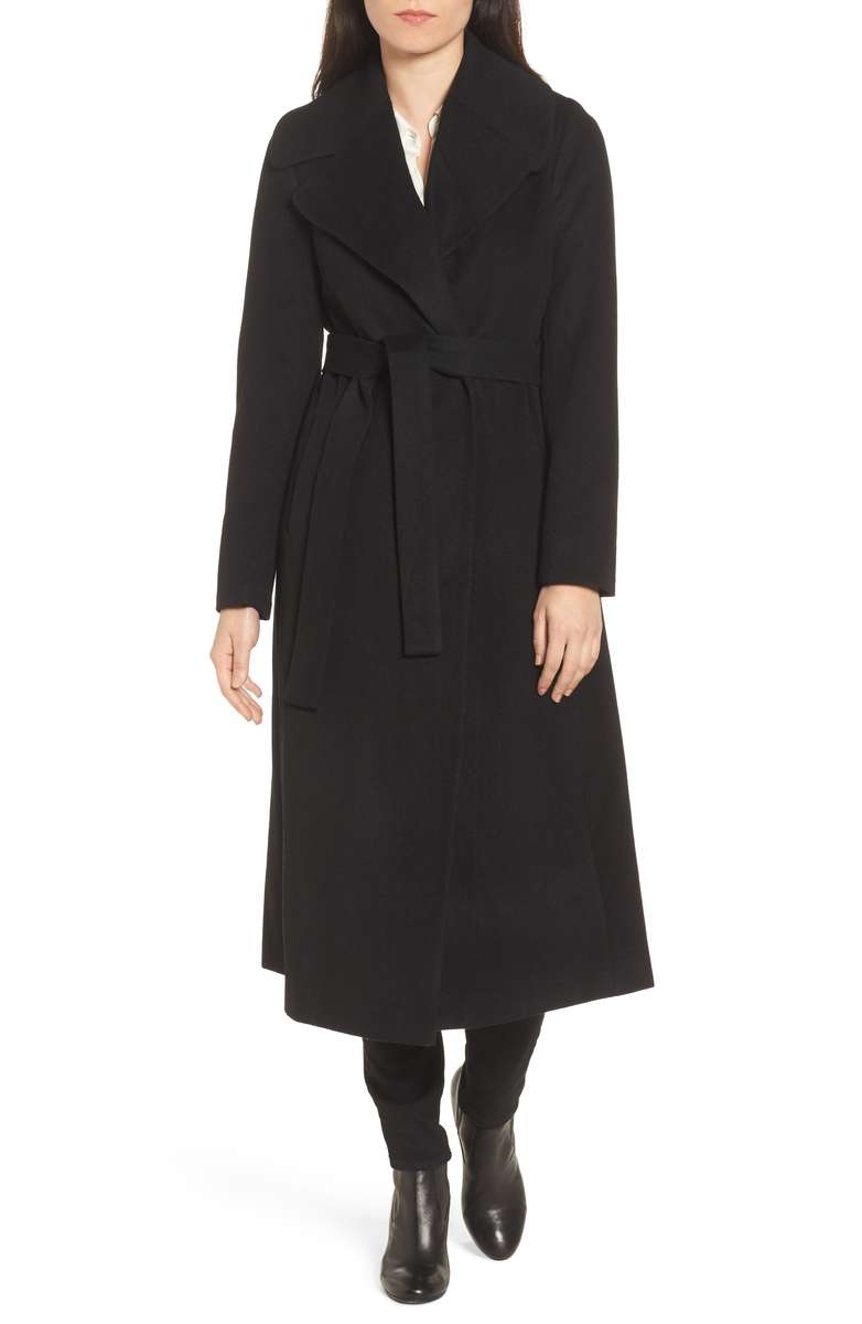Trina Turk Kristen Wool Blend Peacoat Black peacoats winter holidays 2018