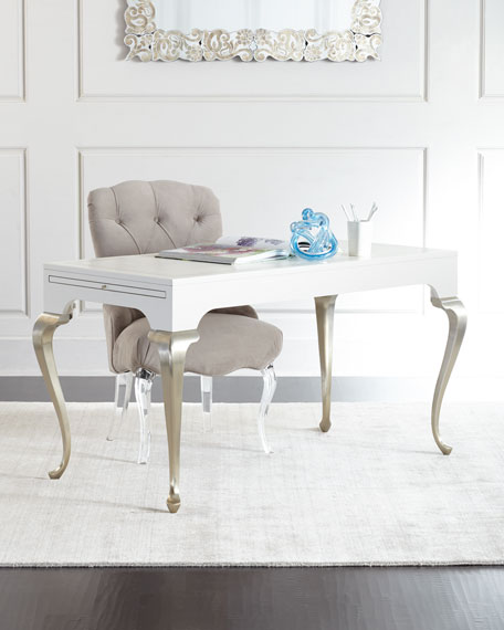 caracole Lumiere Vanity Desk White horchow friends and family holiday sale