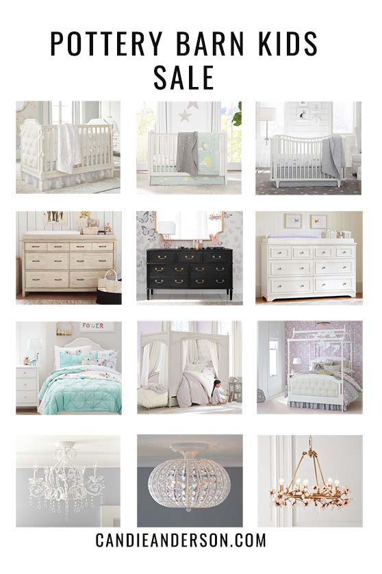 Lifestyle expert, journalist and interior design blogger Candie Anderson of the blog Candieanderson.com has the scoop on the best furniture and home decor items you can save up to 25% on at the Pottery Barn Kids Buy More Save More Sale happening now! You'll love the cribs for your baby's nursery, the toddler beds, beds for your guest bedroom or child's room, beautiful rugs, gorgeous lighting, vintage inspired dressers, bookcases and much more.
