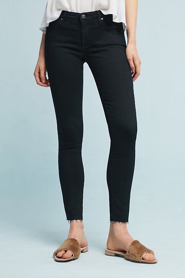 AG Jeans AG The Legging Low-Rise Skinny Jeans Black anthropologie winter fashion sale