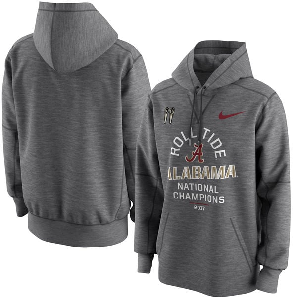 Alabama Crimson Tide Nike College Football Playoff 2017 National Champions Celebration Victory Pullover Hoodie – Charcoal alabama crimson tide 2018 NCAA national champions shirts locker room hats