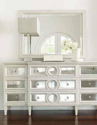 Bernhardt Allure 9 Drawer Dresser with Mirror dressers