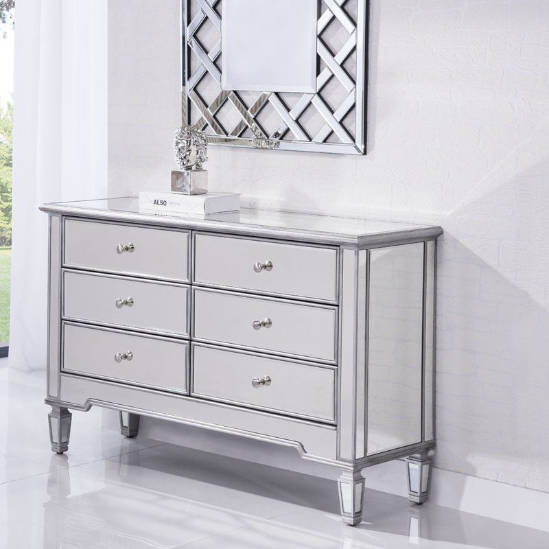 Candace Dresser Mirrored dressers silver 