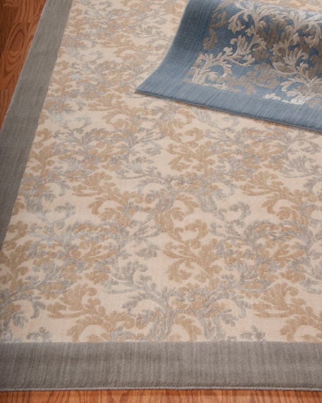 Dove Vines Flatweave Runner, 2'3" x 8' Horchow everyday value sale