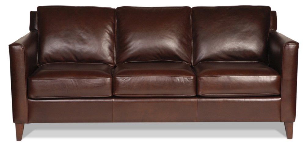 Gramercy Park 80" Leather Sofa, Brown One Kings Lane furniture sale