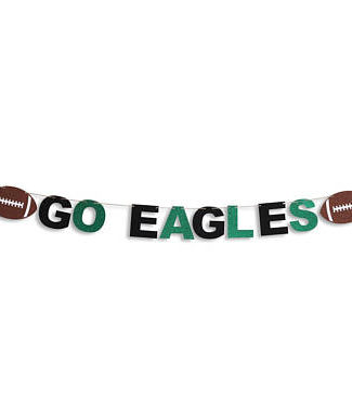 Jen Cowan Crafts Philadelphia Eagles Football Banner Go Eagles philadelphia eagles super bowl lii party decorations