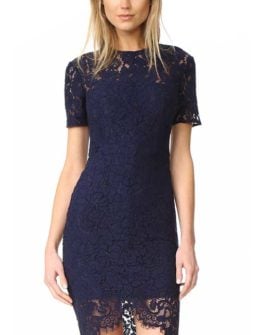 Lover Oasis Fitted Dress Navy Blue shopbop designer sale on sale