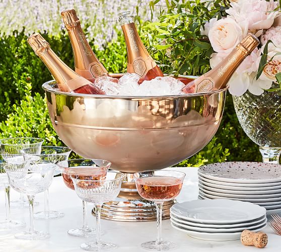 MONIQUE LHUILLIER MARGOT CHAMPAGNE BEVERAGE HOLDER monique lhuillier for pottery barn spring 2018 collection