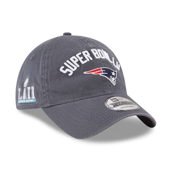 New England Patriots New Era Super Bowl LII Bound 9TWENTY Adjustable Hat – Graphite