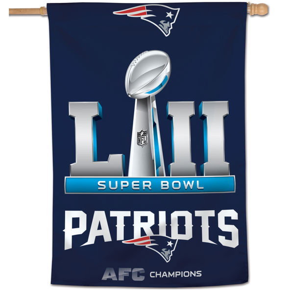 New England Patriots WinCraft 2017 AFC Champions 1-Sided 28" x 40" Vertical Banner