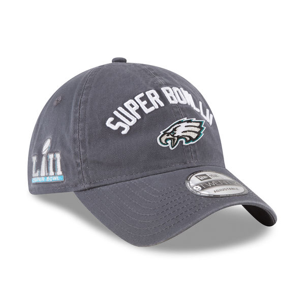 Philadelphia Eagles New Era Super Bowl LII Bound 9TWENTY Adjustable Hat – Graphite
