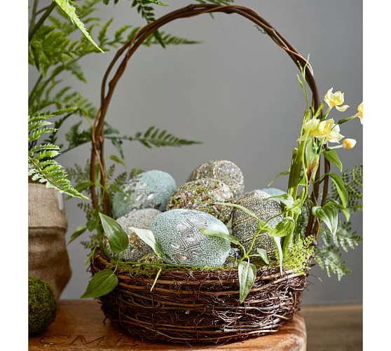 Pottery Barn BOTANICAL NEST BASKET pottery barn stock up and save sale 2018