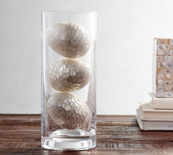 Pottery Barn CAPIZ EGG VASE FILLERS, SET OF 3 pottery barn stock up and save sale