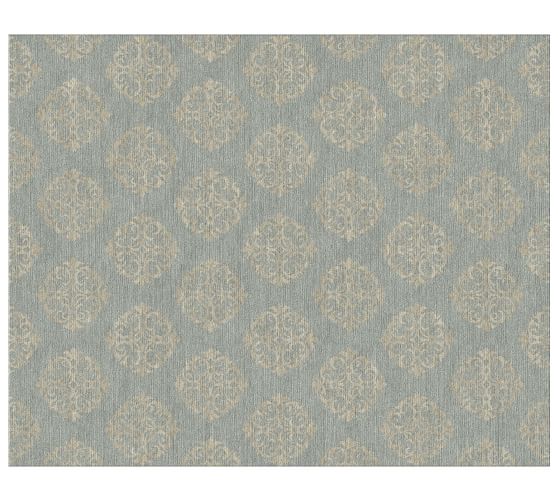 Pottery Barn EMPIRE SCROLL CUSTOM RUG - MARINE pottery barn stock up and save sale