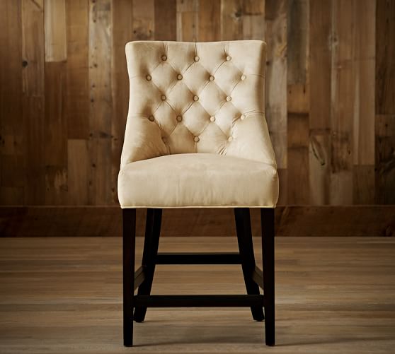 Pottery Barn HAYES TUFTED BARSTOOL pottery barn extra 20 percent clearance sale