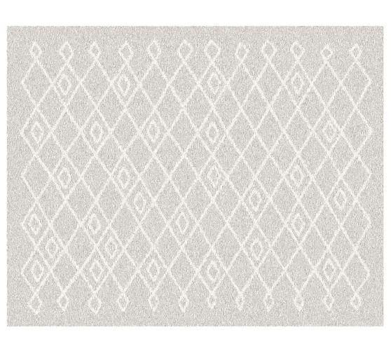 Pottery Barn LUCIA CUSTOM SHAGGY RUG - STONE pottery barn stock up and save sale