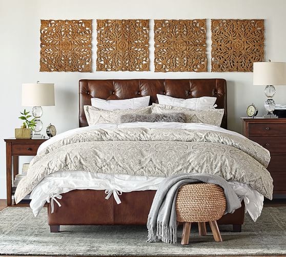 Pottery Barn MACKENNA PAISLEY DUVET COVER And SHAM - NEUTRAL pottery barn white sale 2018