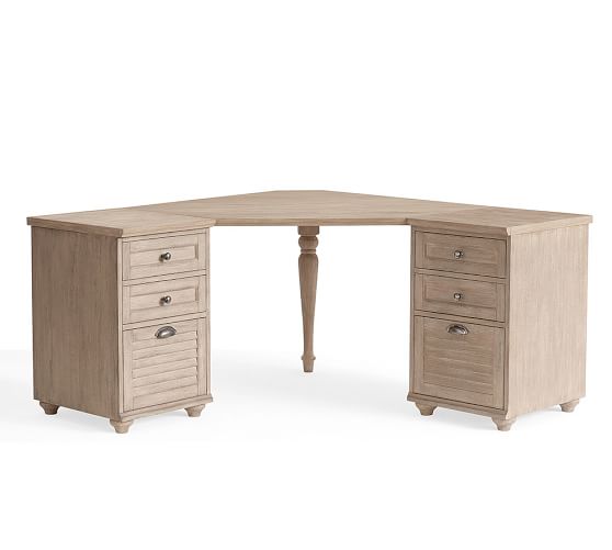 Pottery Barn WHITNEY CORNER DESK SET, SEADRIFT pottery barn clearance sale extra 20 percent 