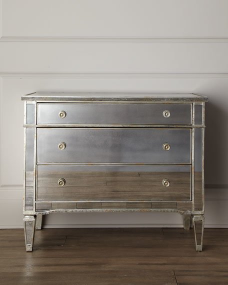 Rosdorf Park Bramer 3 Drawer Mirror Standard Dresser mirrored dressers 2018
