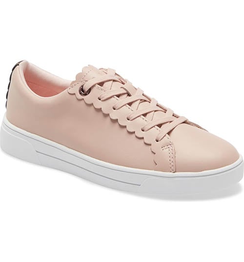TED BAKER LONDON Tillys Platform Sneaker Nude Pink Leather women shoes