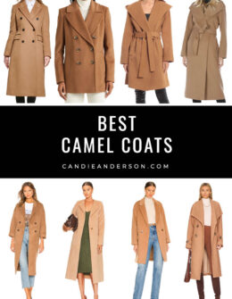 Camel coats are a hot fashion trend for women for winter 2022! Style expert, journalist and fashion blogger Candace Rose Anderson of the blog Candie Anderson Candieanderson.com shares 20 of the best camel coats for winter 2022, 2023 and beyond