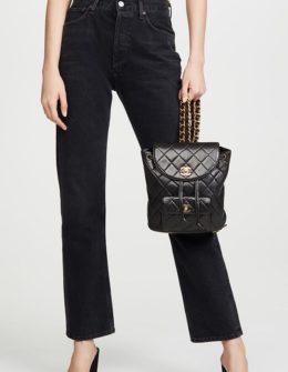 chanel backpack black gold chain designer backpacks what goes around comes around