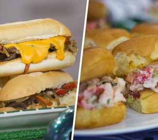 Watch Siri Daly show Carson Daly and Savannah Guthrie how to make two delicious Super Bowl LII inspired recipes on the Today show on Monday, January 29, 2018. You'll definitely want to try the New England Patriots lobster sliders and Philadelphia Eagles cheese steaks they made this morning!