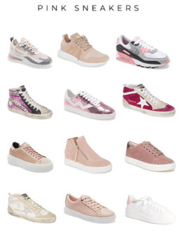 Style expert, journalist and fashion blogger Candie Anderson of candieanderson.com has the scoop on 20 trendy pink sneakers, high tops, tennis shoes, running shoes, workout shoes and more in the hottest styles for winter and spring 2020.