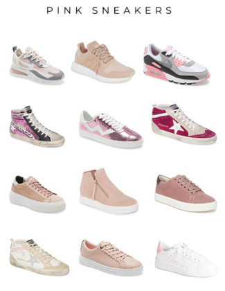 Style expert, journalist and fashion blogger Candie Anderson of candieanderson.com has the scoop on 20 trendy pink sneakers, high tops, tennis shoes, running shoes, workout shoes and more in the hottest styles for winter and spring 2020.