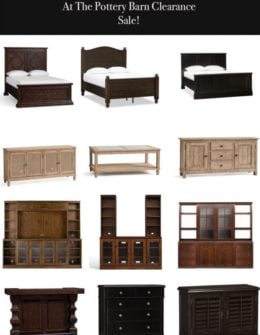 Lifestyle blogger Candace Rose Anderson of CandieAnderson.com shares over 30 of the top furniture items you can save an extra 20% off on during the 2018 Pottery Barn Clearance Sale!
