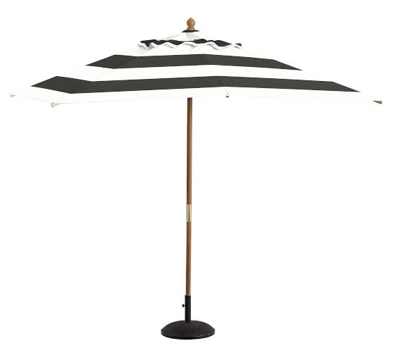 Pottery Barn PREMIUM SUNBRELLA® RECTANGULAR UMBRELLA - STRIPE pottery barn outdoor furniture sale