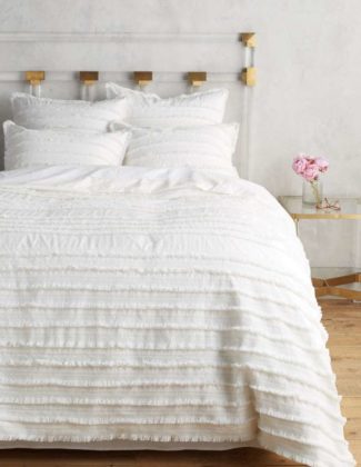 ANTHROPOLOGIE Fringe Duvet Cover White anthropologie at nordstrom