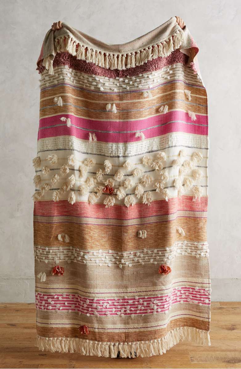 ANTHROPOLOGIE Open Market Throw Pink anthropologie at nordstrom 