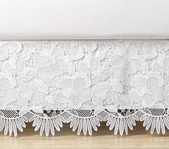 Lilly Pulitzer Eyelet Bed Skirt White lilly pulitzer for pottery barn kids 