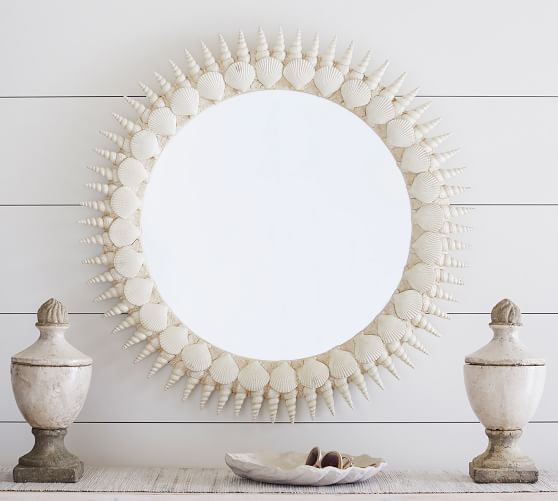 Lilly Pulitzer Round Shell Mirror Pottery Barn home decor