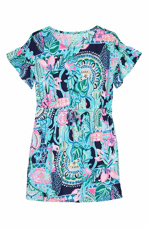 Lilly Pulitzer Stasia Flutter Sleeve Dress Multi Lookin Sharp easter dresses toddler girls