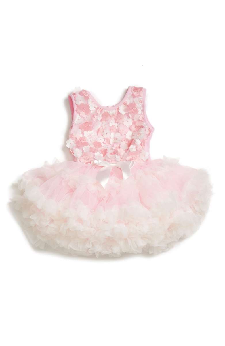 POPATU Floral Appliqué Pettidress Pink easter dresses baby girls