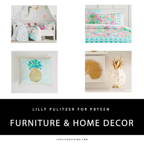 Lifestyle expert, Candie Anderson has the scoop on the must haves from the Lilly Pulitzer for PBteen (Pottery Barn Teen) furniture and home decor line.