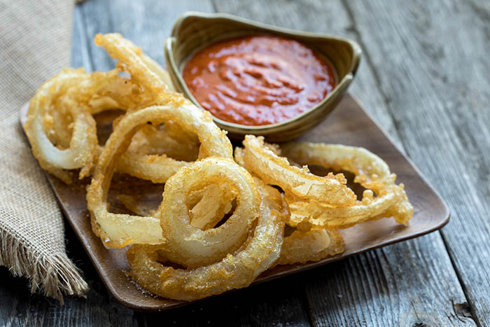"They're (Vidalia onions) very low in sulfur, and for most folks what that equates to is a spicy onion when they have too much sulfur. That's what makes us cry when we try to cut them. These are very low in that, so they're beautiful raw. They're also wonderful cooked. They make a great onion ring." - Chef Kevin Gillespie