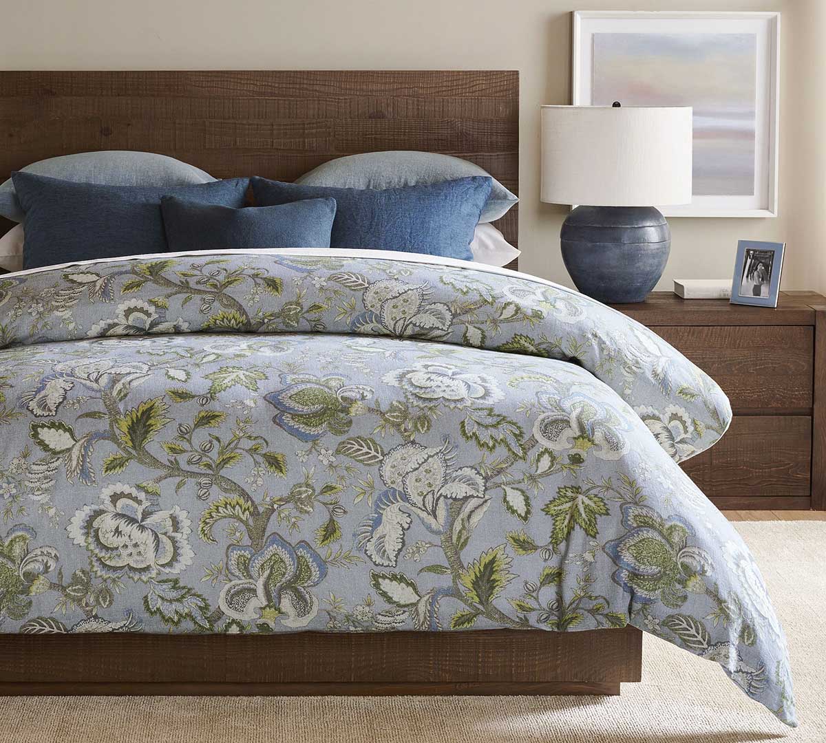 Pottery Barn Azalea Palempore Duvet best blue and white bedding