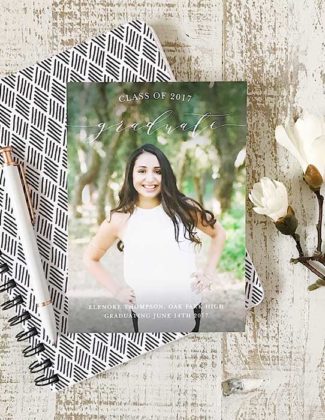 With graduation season nearly upon us, we're sharing the best Basic Invite graduation invitations, thank you cards and a coupon code to save 15% off on your entire order.
