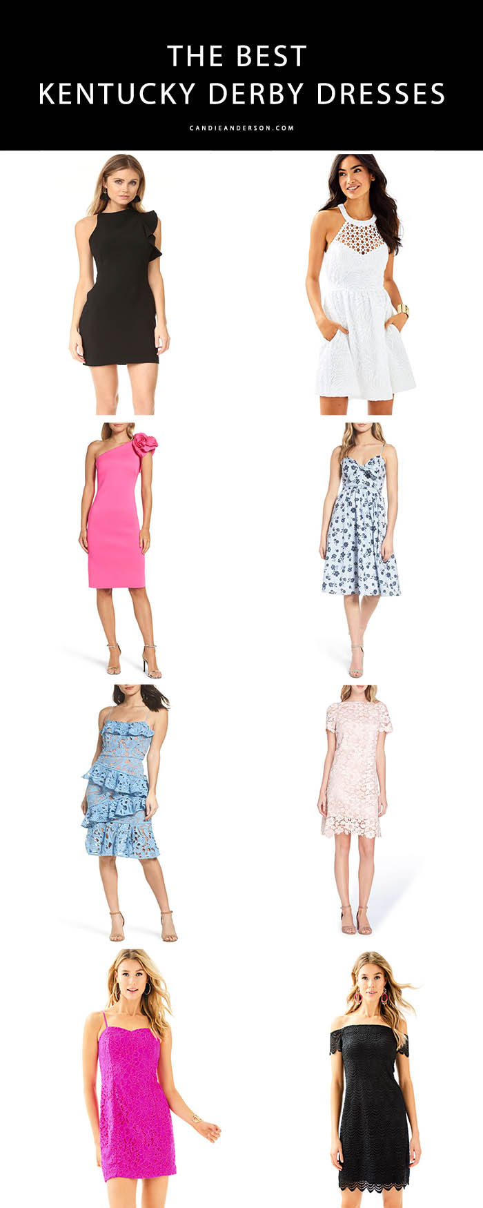 Style expert and blogger, Candie Anderson has the scoop on the best Kentucky Derby dresses for women.
