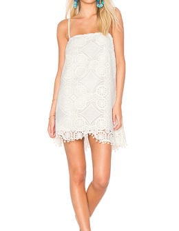 JACK BY BB DAKOTA DANNA DRESS Cloud White crochet dresses spring summer