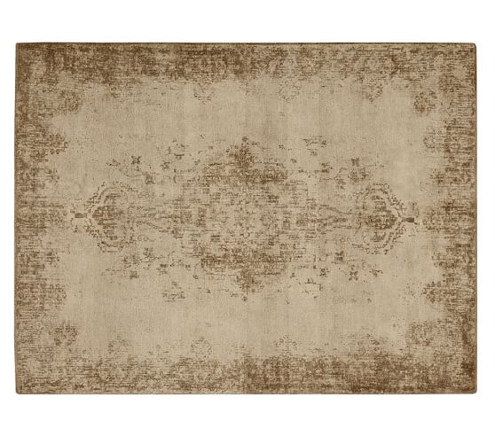 Pottery Barn FALLON PERSIAN-STYLE PRINTED RUG - NEUTRAL pottery barn neutral rugs sale
