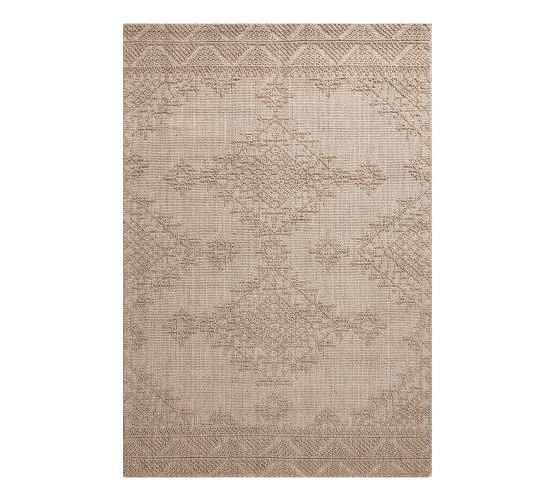 Pottery Barn Lillia Eco-Friendly Easy Care Rug - Neutral rugs