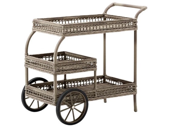 SIKA DESIGN James Trolley, Antiqued Brown outdoor bar carts