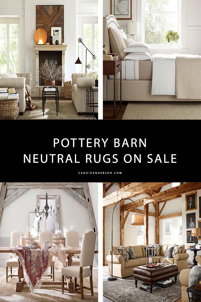 10 Best Pottery Barn Neutral Rugs On Sale! Candie Anderson