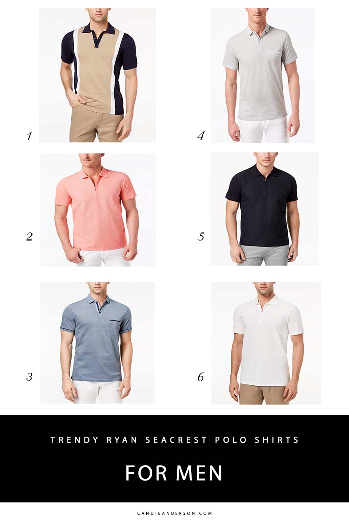 "I like a polo shirt because it’s short sleeve, so it’s comfortable. It still has the collar, so it’s elevated enough. You can really mix and match the polo shirt - it can go from casual to dressy." - Sam Spector, Ryan Seacrest's celebrity stylist