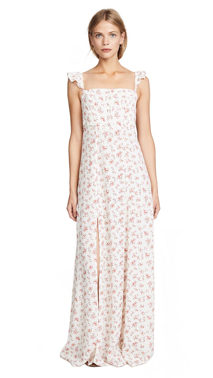 Flynn Skye Bardot Maxi Dress Country Side Blooms floral print casual maxi dresses summer 2018
