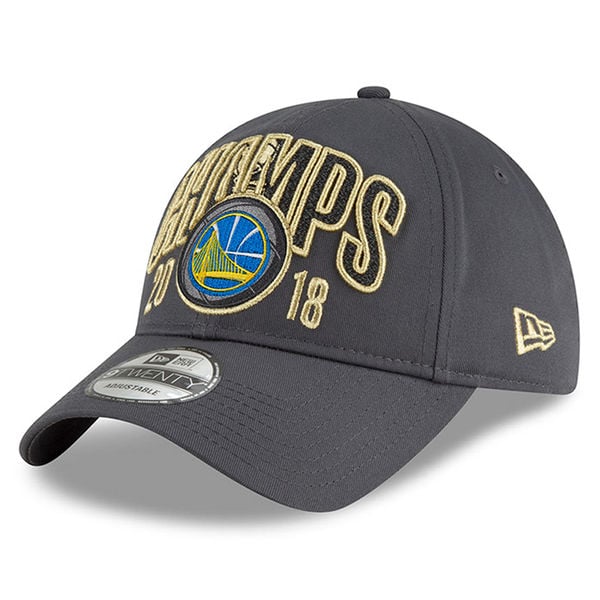 Golden State Warriors New Era 2018 NBA Finals Champions Locker Room Replica 9TWENTY Adjustable Hat – Charcoal golden state warriors nba champions 2018 locker room
